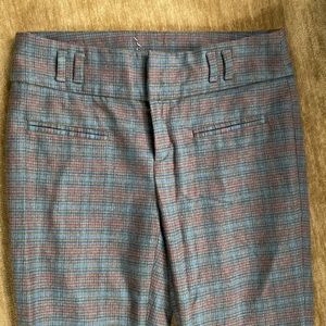 Fun flannel /wool soft plaid tapered pants